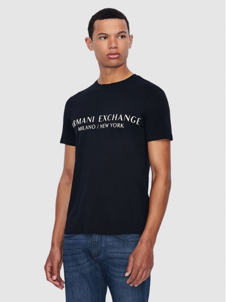 T-Shirt Man Navy Blue Armani Exchange