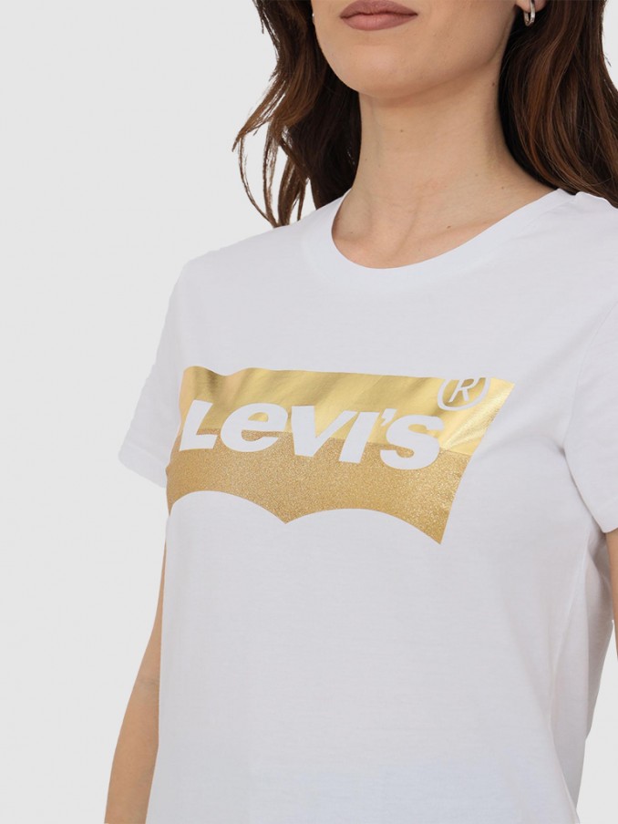 Camiseta Mujer Blanco Levis