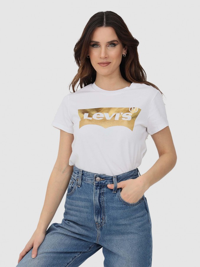 Camiseta Mujer Blanco Levis