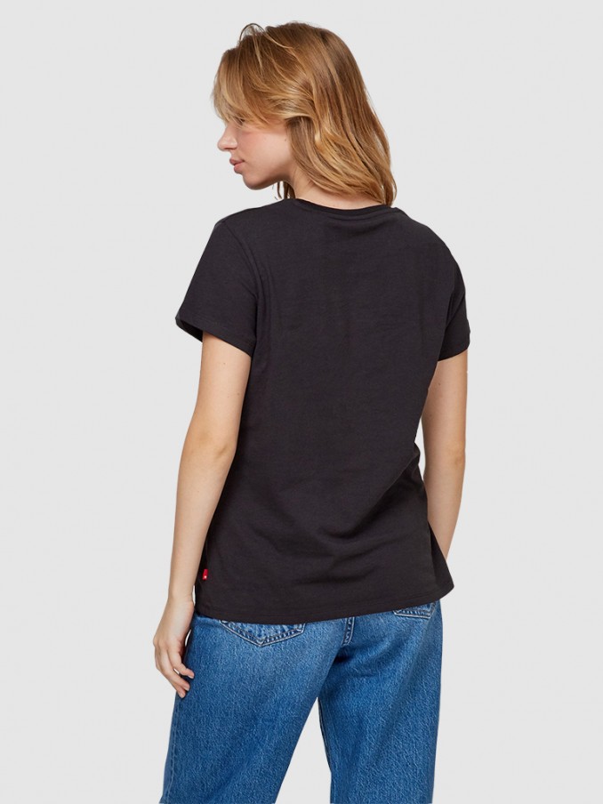 Camiseta Mujer Negro Levis