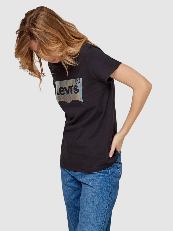 Camiseta Mujer Negro Levis
