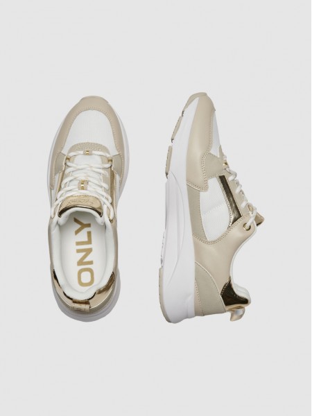Tenis Mujer Beige Only Tenis Mujer Beige Only