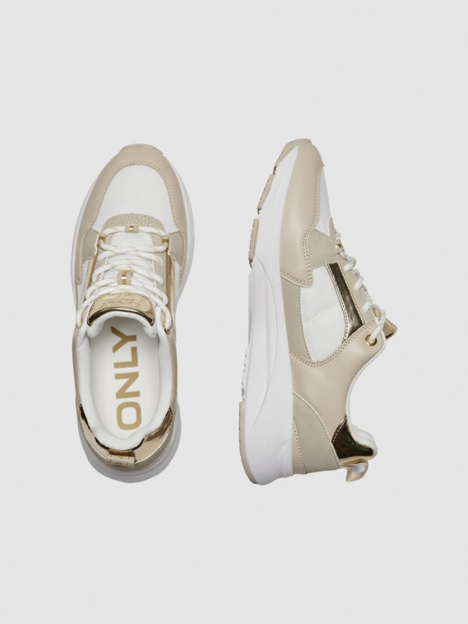 Tenis Mujer Beige Only