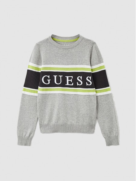Sweatshirt Boy Grey Guess