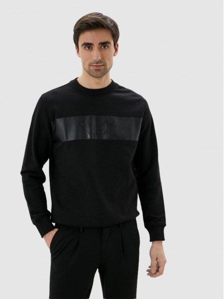Sweatshirt Man Black Calvin Klein