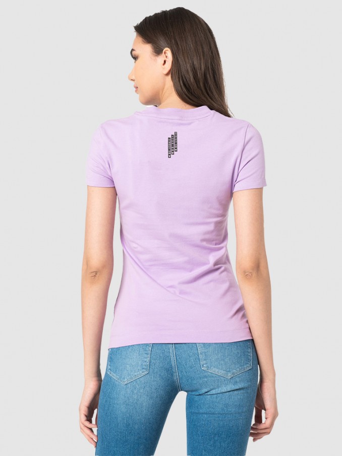 T-Shirt Woman Purple Guess
