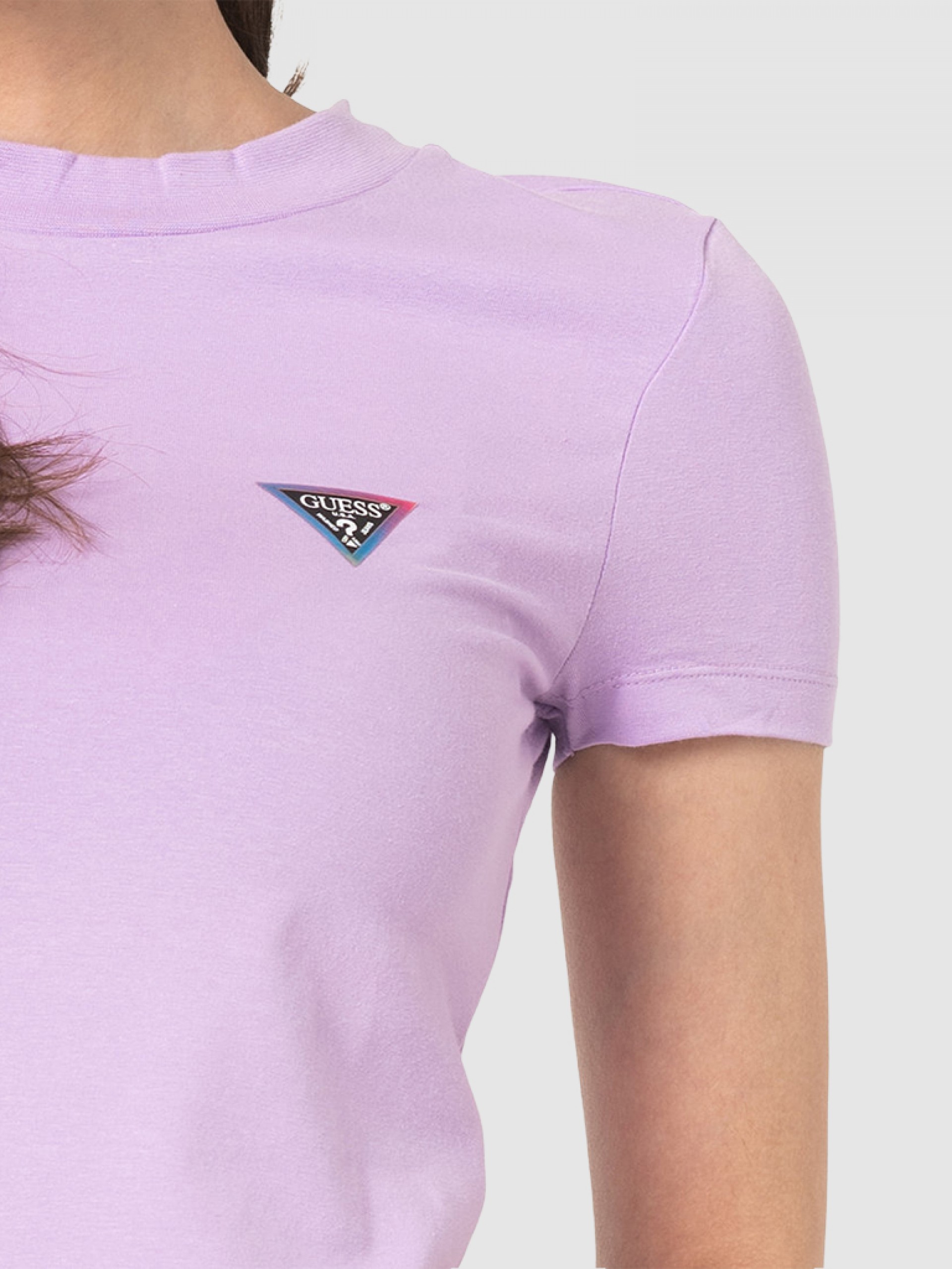 Camiseta Mujer Púrpura Guess