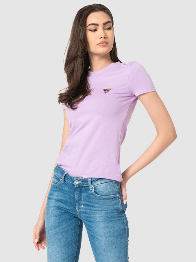 T-Shirt Woman Purple Guess
