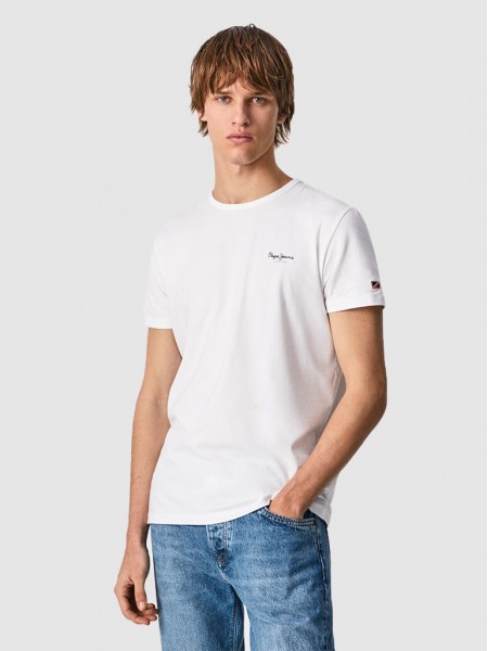 Camiseta Hombre Blanco Pepe Jeans London