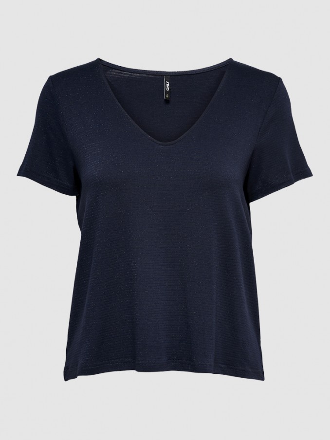 T-Shirt Woman Navy Blue Only