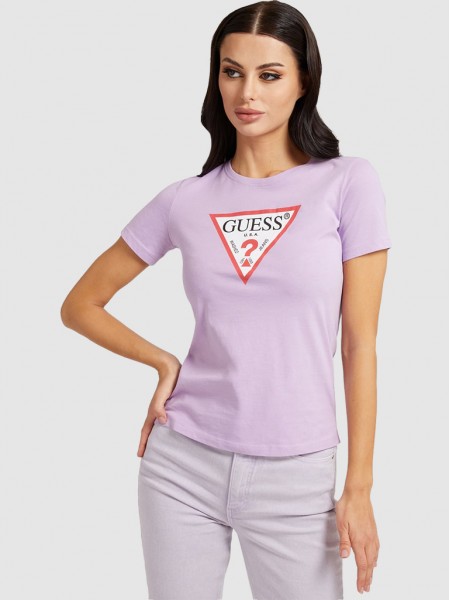 Camiseta Mujer Lila Guess