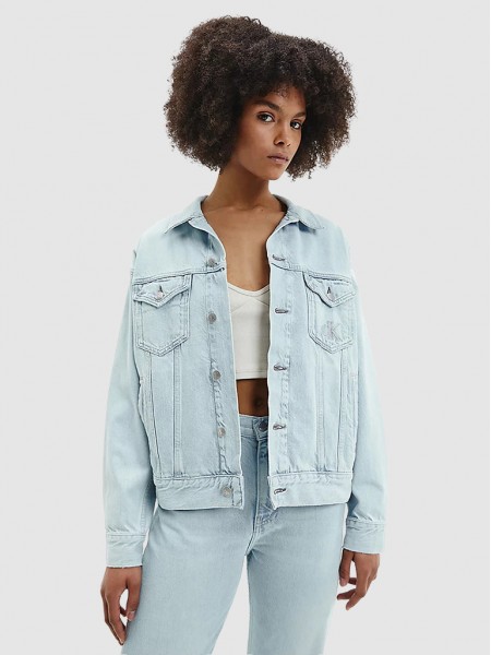Jacket Woman Jeans Calvin Klein