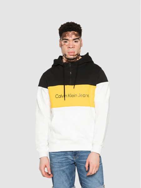 Sweatshirt Man White Calvin Klein