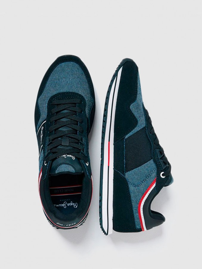 Tenis Hombre Azul Pepe Jeans London