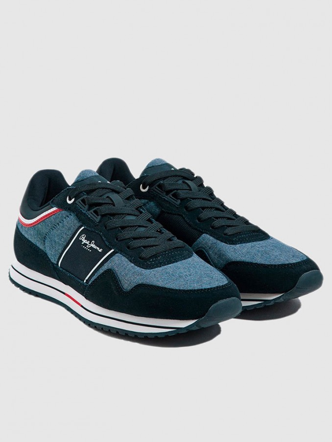 Tenis Hombre Azul Pepe Jeans London