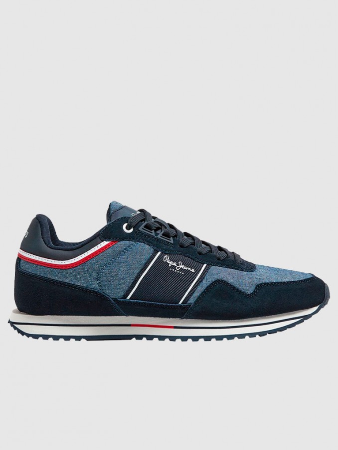 Tenis Hombre Azul Pepe Jeans London