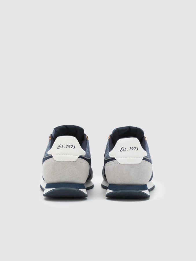 Sneakers Man Navy Blue Pepe Jeans London
