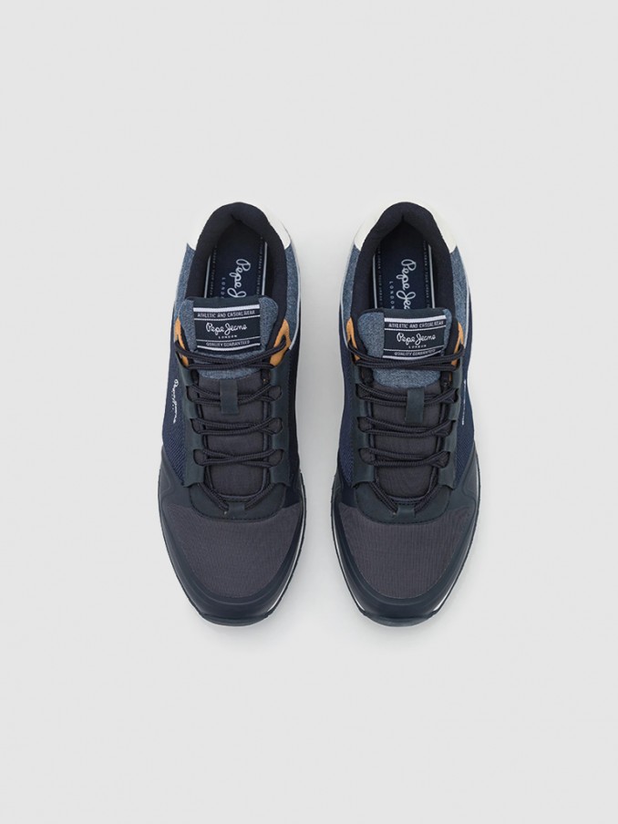 Sneakers Man Navy Blue Pepe Jeans London