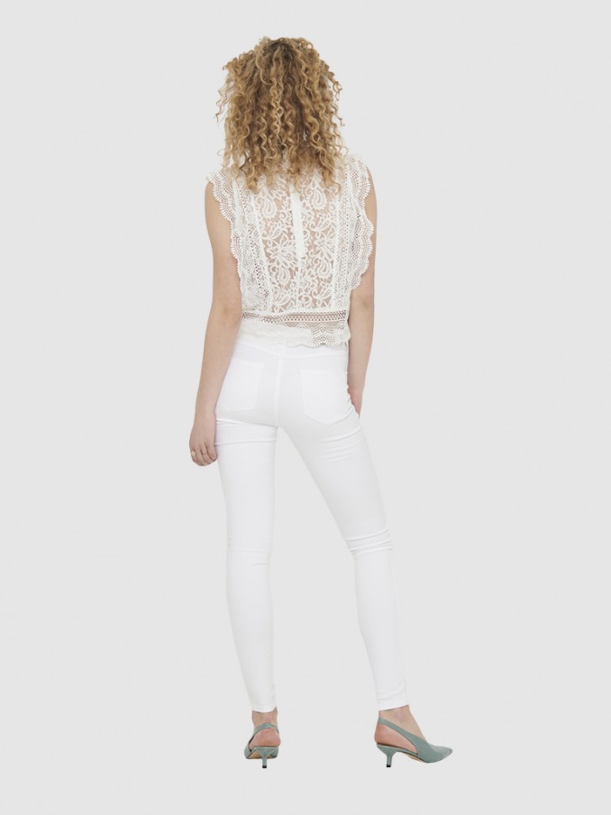 Blusa Mujer Blanco Only