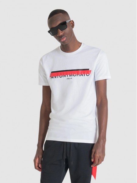 T-Shirt Man White Antony Morato