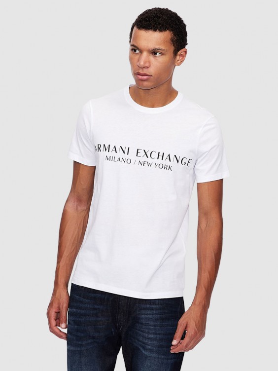 Tシャツ・カットソー ARMANI EXCHANGE Men T-shirt White 8NZT72Z8H4Z 1100 ARMANI EXCHANGE アルマーニ エクスチェンジ Tシャツ メンズ