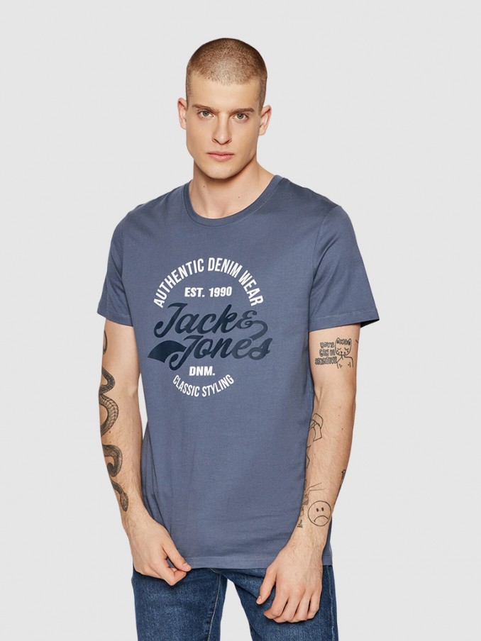 Camiseta Hombre Gris Jack & Jones