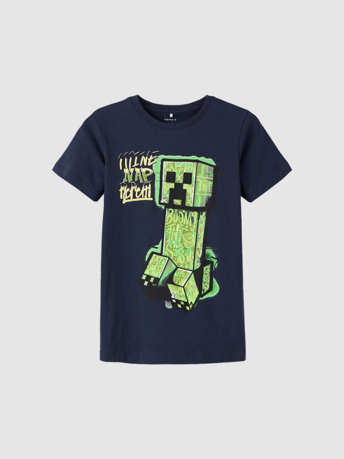 T-Shirt Menino Minecraft Name It