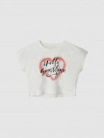 Camiseta Niña Blanco Name It Camiseta Niña Blanco Name It