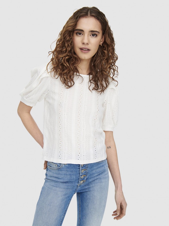Blusa Mujer Crema Only