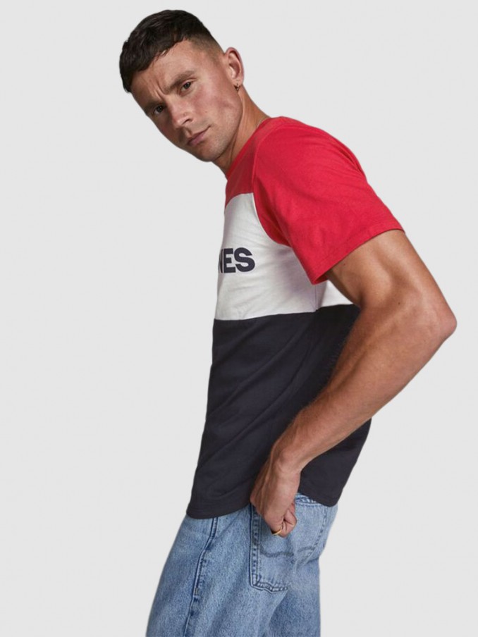 Camiseta Hombre Rojo Jack & Jones