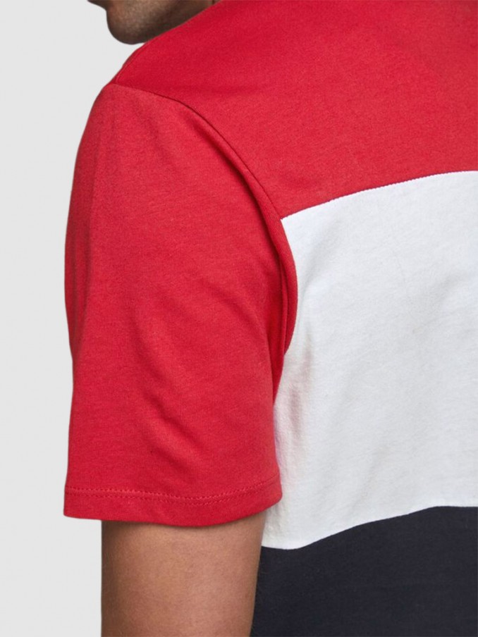 Camiseta Hombre Rojo Jack & Jones