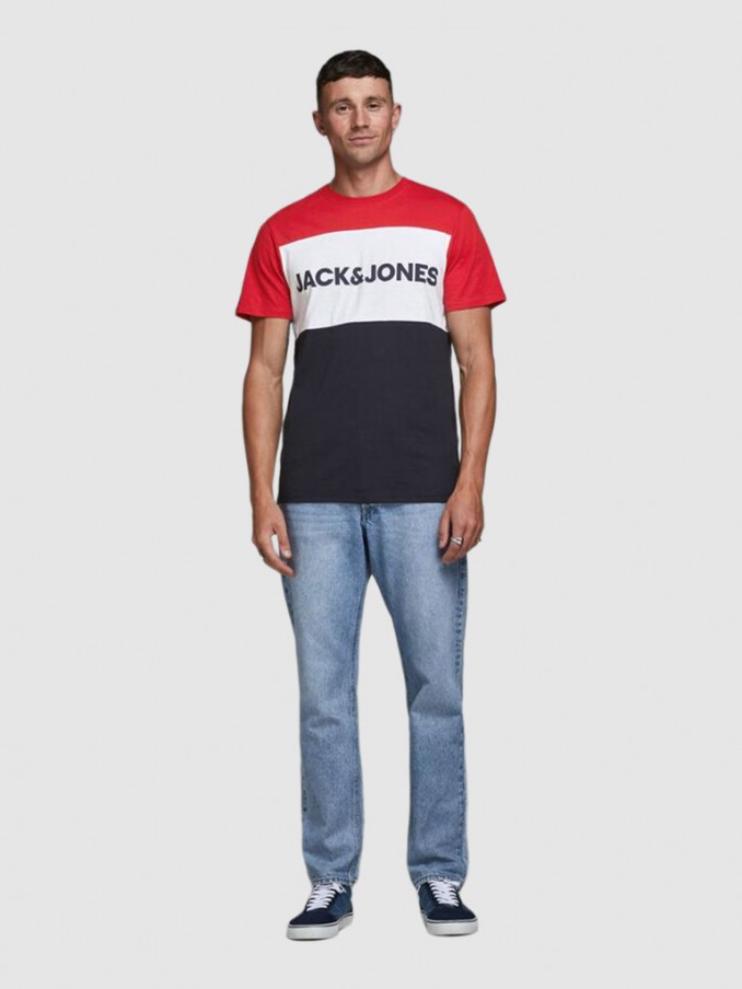 Camiseta Hombre Rojo Jack & Jones