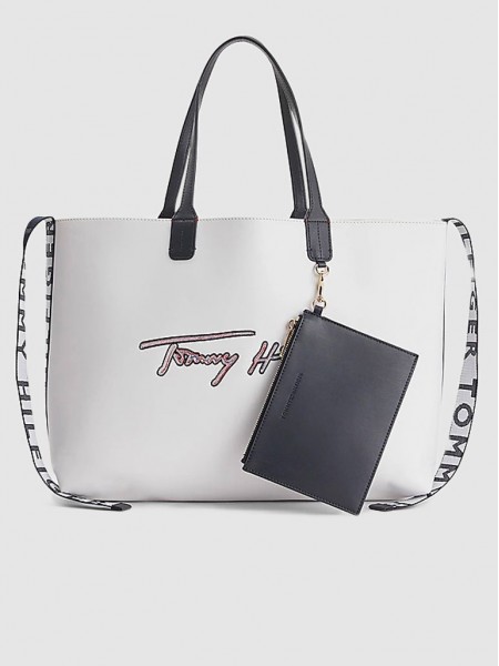 Bolsa Mulher Iconic Tote Signature Tommy Jeans