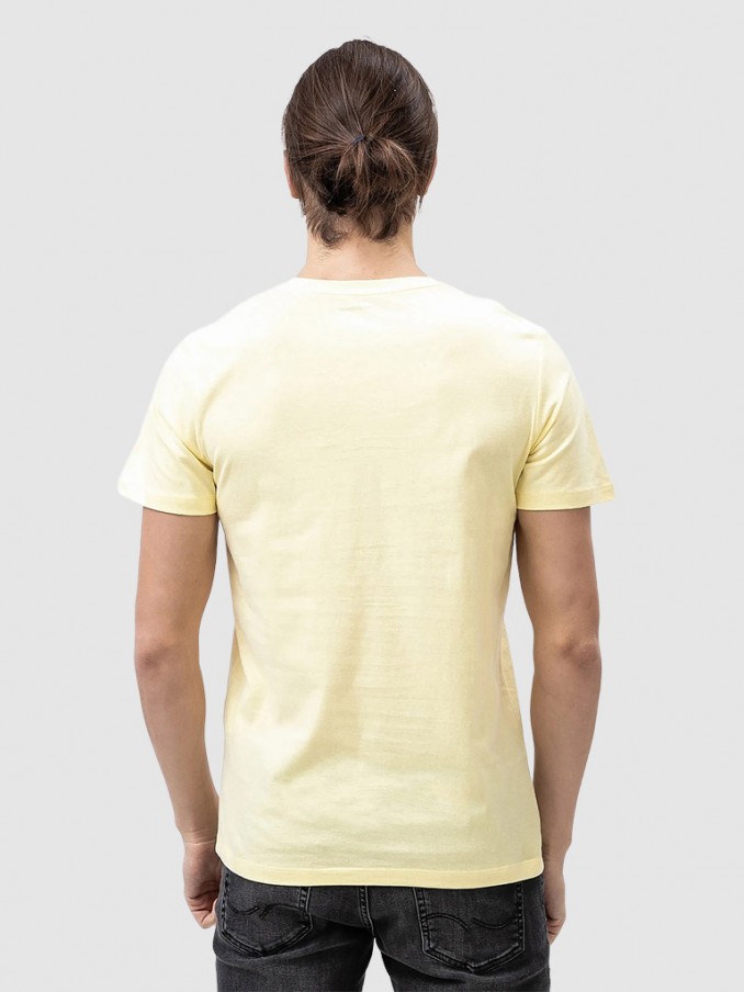 Camiseta Hombre Amarillo Jack & Jones
