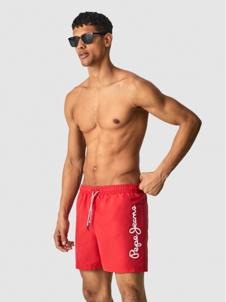 Shorts Man Red Pepe Jeans London