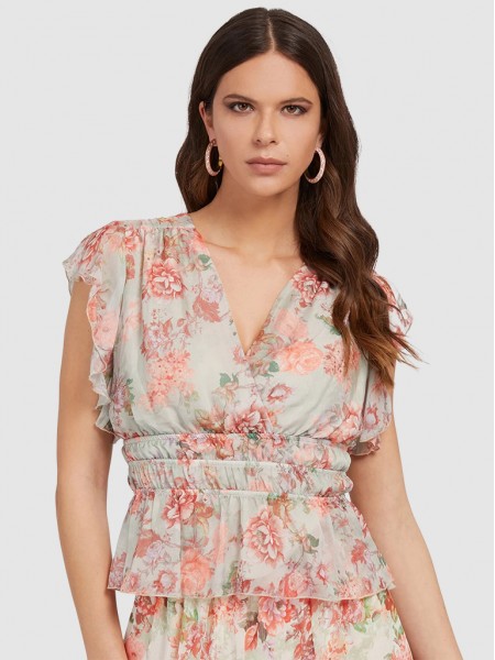 Shirt Woman Floral Guess