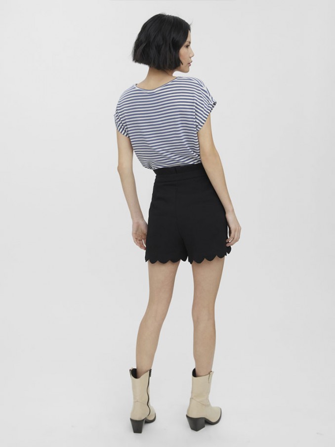 Pantalones Cortos Mujer Negro Vero Moda