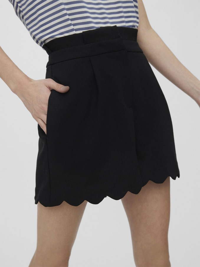 Pantalones Cortos Mujer Negro Vero Moda