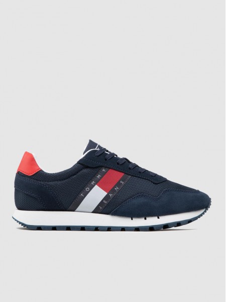 Tenis Hombre Azul Marino Tommy Jeans