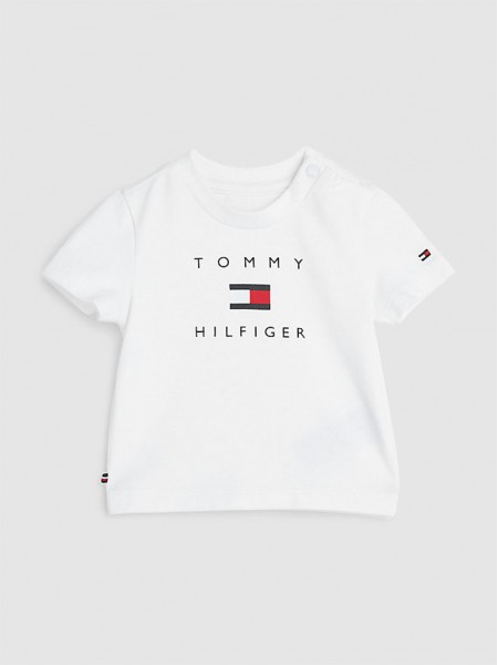 T-Shirt Baby Boy White Tommy Jeans Kids