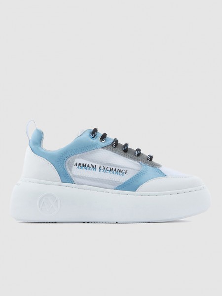Sneakers Woman Light Blue Armani Exchange