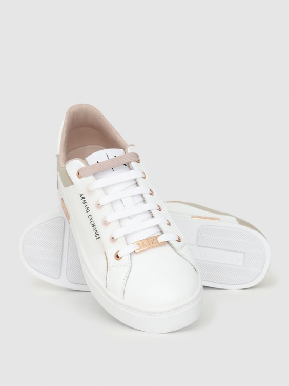 Sneakers Woman Cream Armani Exchange Xdx080Xv416 XDX080XV416