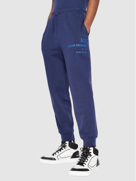 Pantalones Hombre Azul Marino Armani Exchange