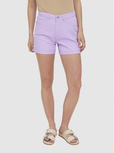 Shorts Woman Lilac Vero Moda