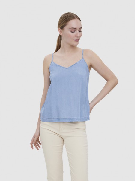 Blusa Mujer Jeans Ligeros Vero Moda