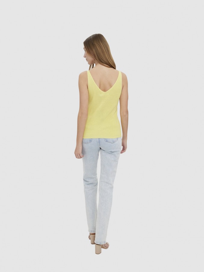 Blusa Mujer Amarillo Vero Moda