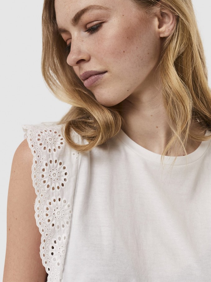 Blusa Mujer Blanco Vero Moda