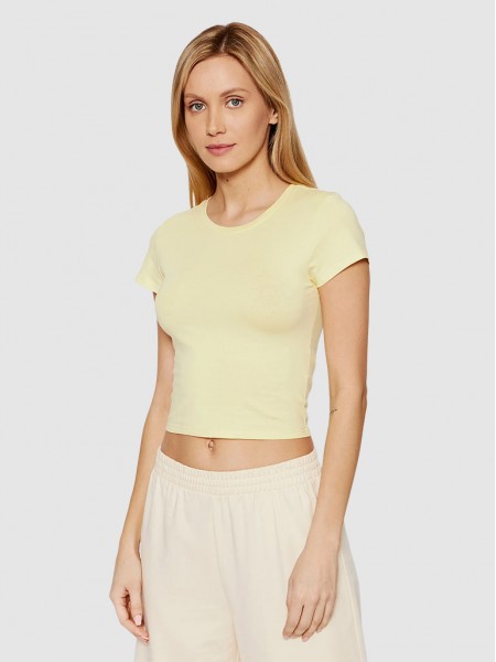 Camiseta Mujer Amarillo Vero Moda