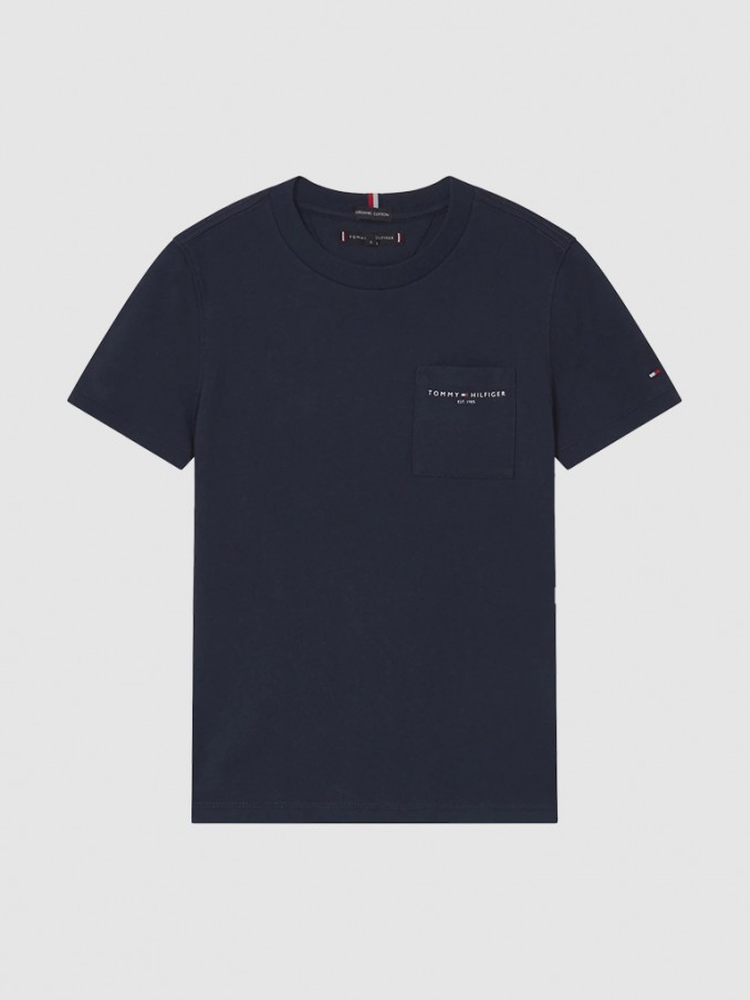 Camiseta Niño Azul Marino Tommy Jeans Kids