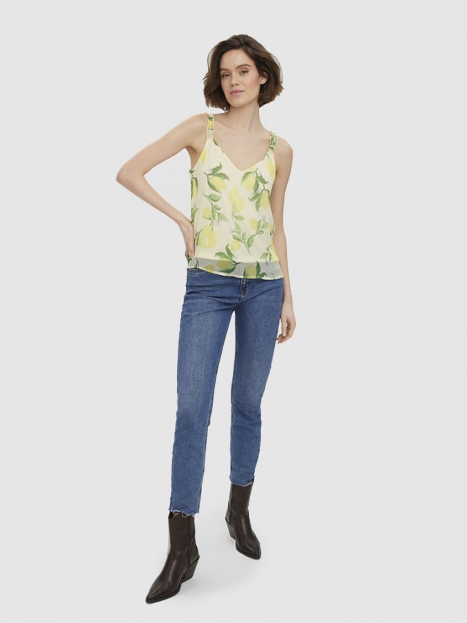 Blusa Mujer Amarillo Vero Moda
